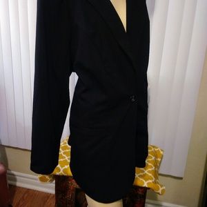 New Lane Bryant Size 26 Black Fitted Blazer